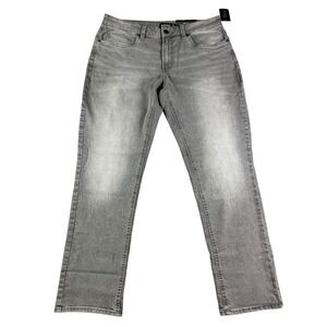 Buffalo David Bitton Slim Ash Jeans Men's Size 34x30* Straight Gray Denim New